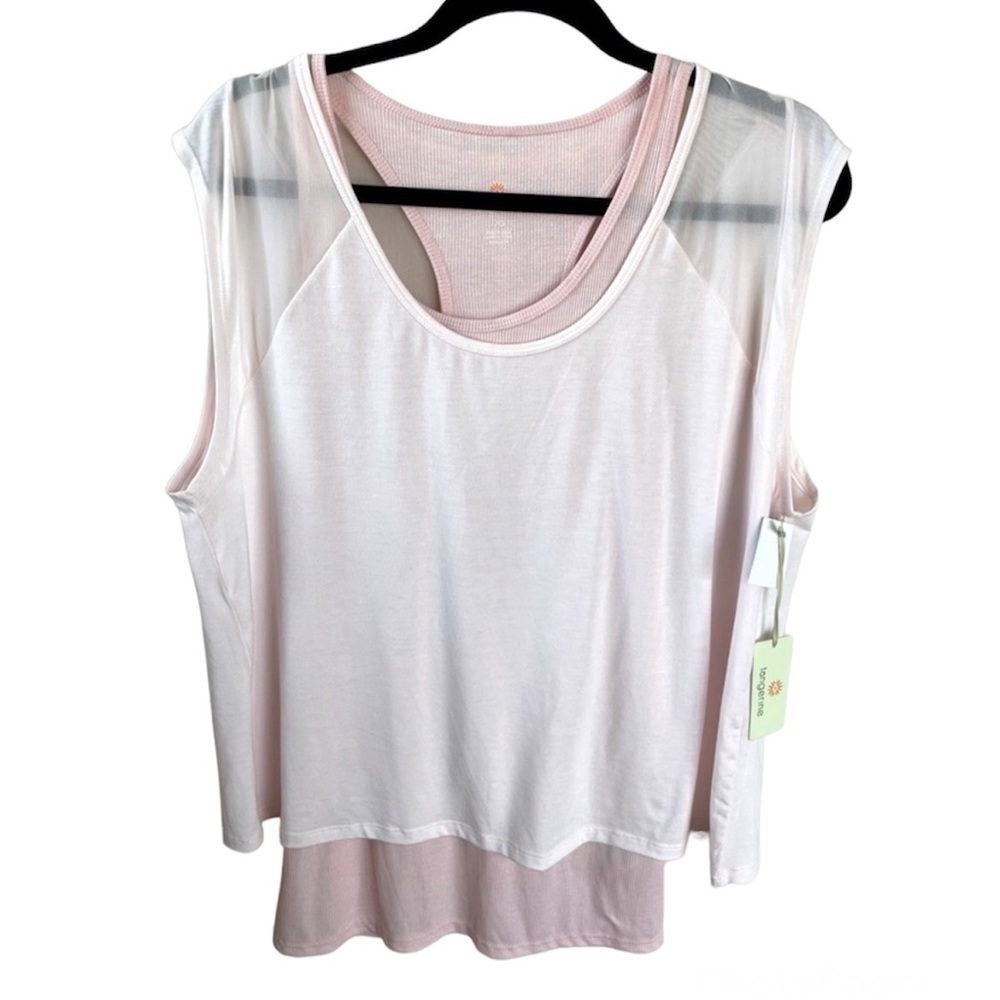Tangerine NWT Women’s Blush 2 in 1 Tank & Top - L